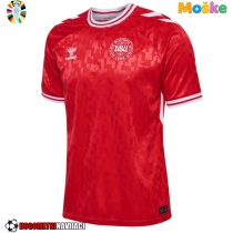 Moške Nogometnih dresov Danska Domači EP 2024 Kratki rokavi